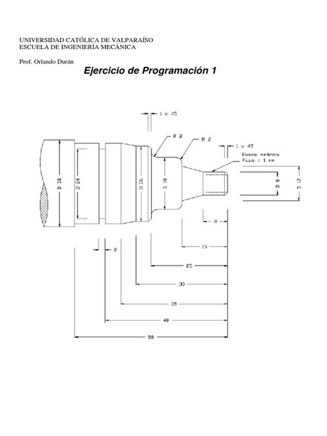 torno cnc ejercicio 1 sena|GUÍA DE PRÁCTICA 1 .